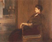 Fernand Khnopff Portrait of Madame de Bauer oil painting picture wholesale